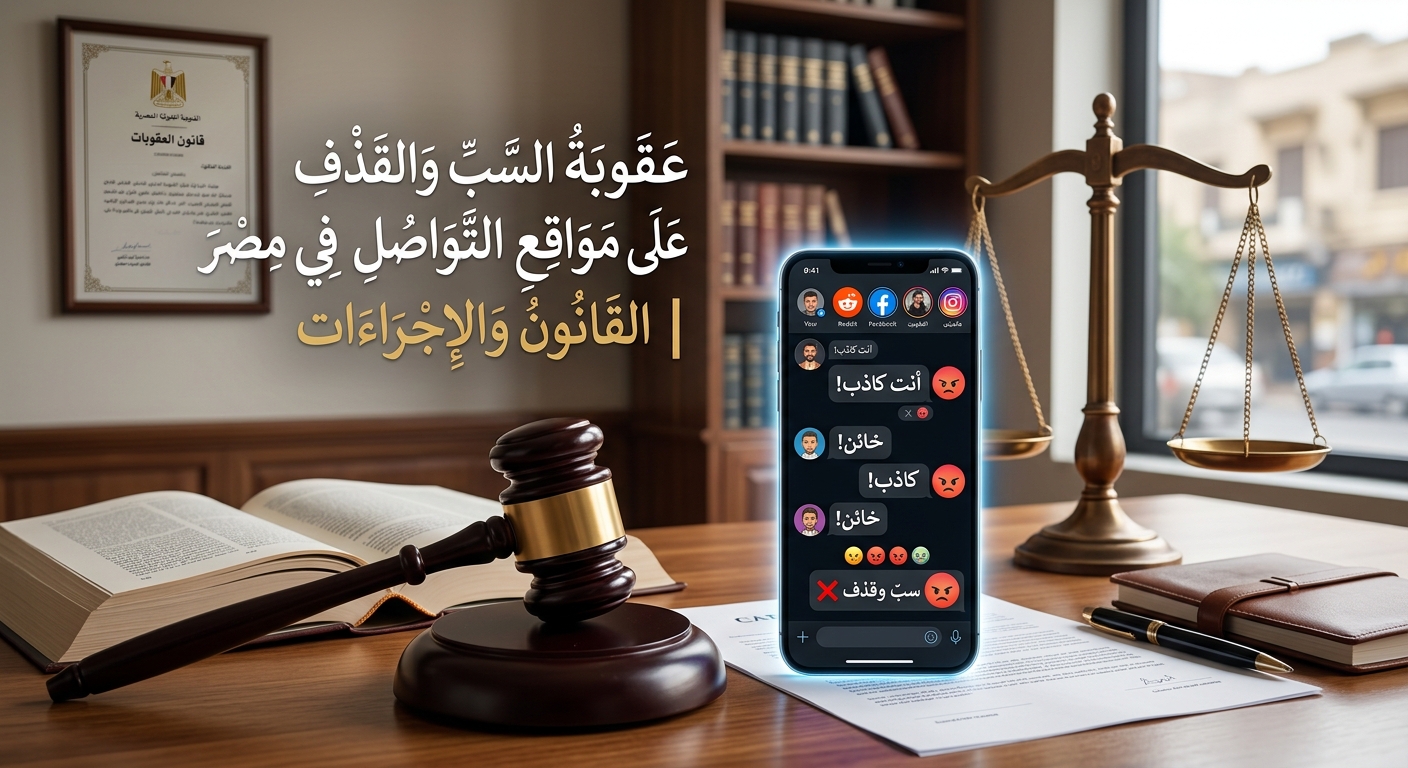مقال: عقوبة السب والقذف على مواقع التواصل في مصر | القانون والإجراءات